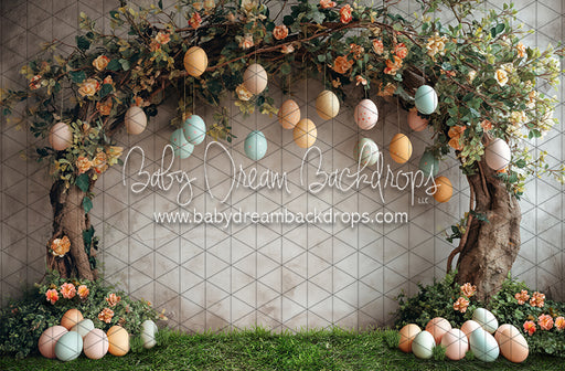 Hoppy Easter Tree Arch (Grass) (JA)