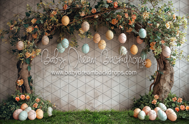 Hoppy Easter Tree Arch (Grass) (JA)