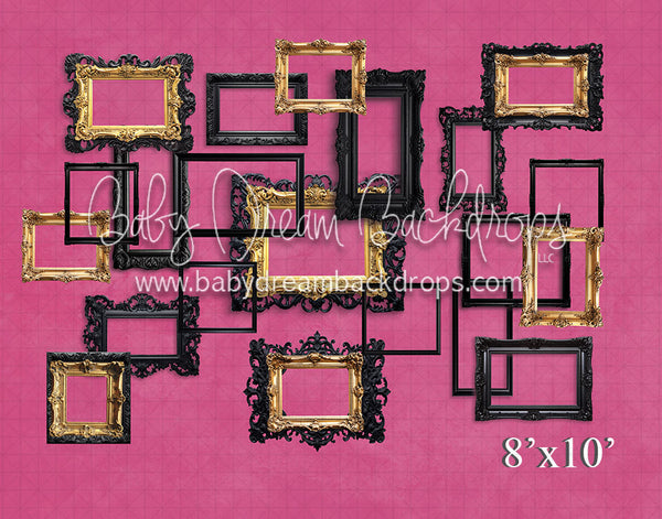 Hot Pink and Gold Frame (VR)