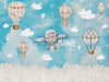Hot Air Balloons in the Sky with Clouds (lights) (JE)