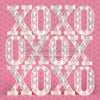 X Drop hugs and kisses in pink
