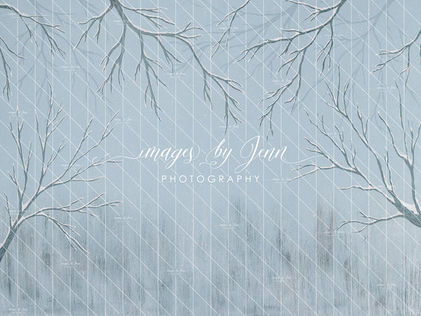 Icy Blue Snowy Drop (JG)