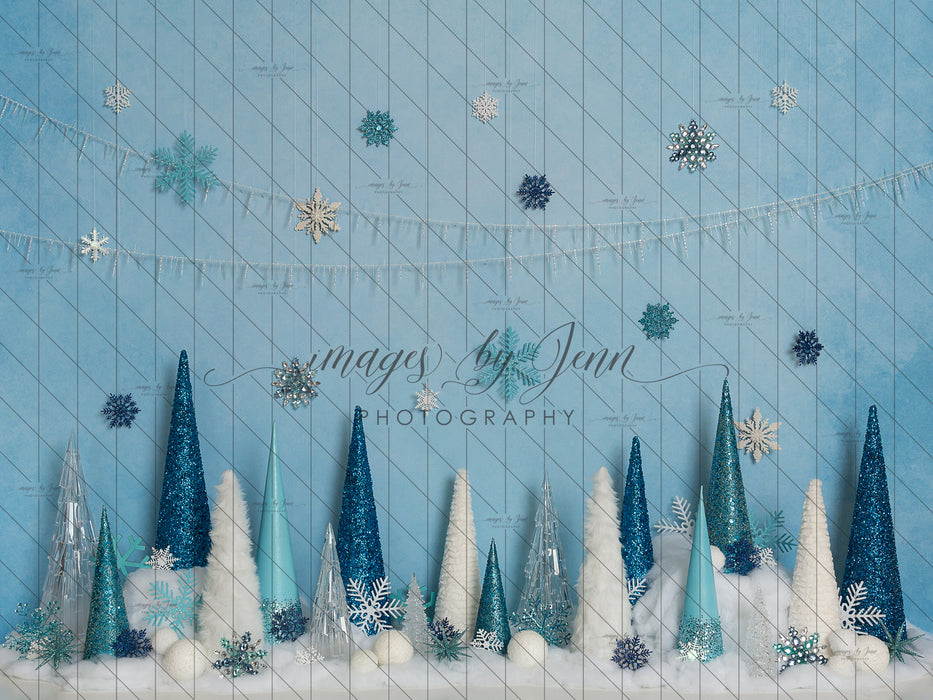 Icy Crystal Blue Winter