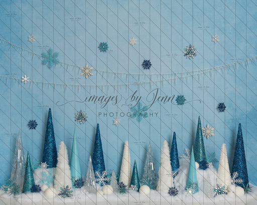 Icy Crystal Blue Winter