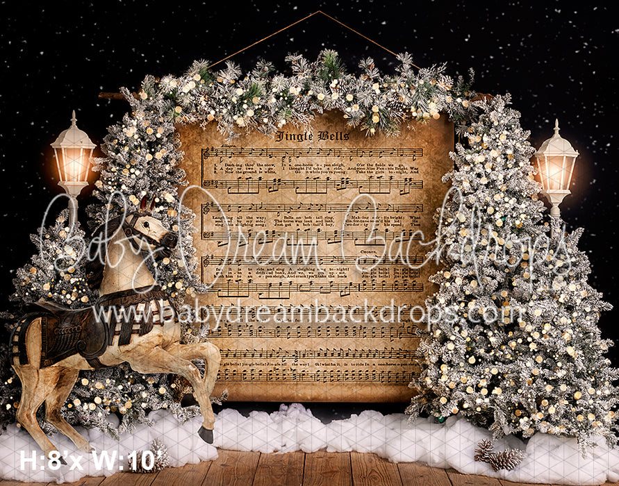 In a one-horse open sleigh (VR)