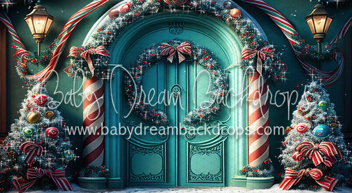 Jolly Christmas Doors with lights (MD)