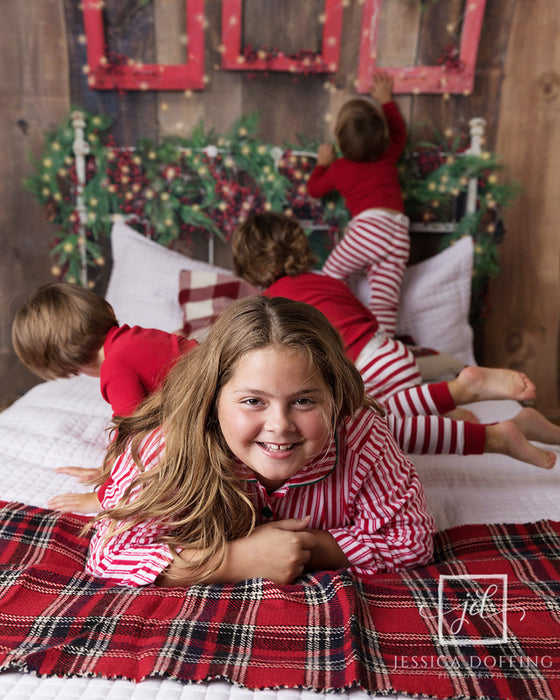 Christmas Cabin Headboard