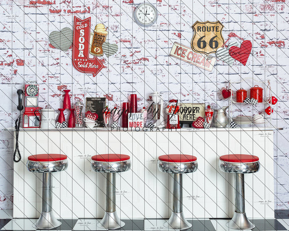 Kiss Me at the Diner with Stools (JG)