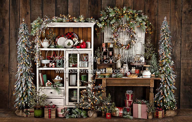 Kringle Kitchen Two Trees Lights