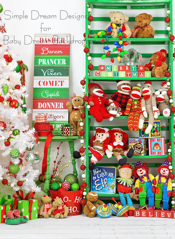 Elves Toy Room Tree - 60Wx80H - SD  