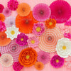 X Drop pinwheels and petals pink and orange