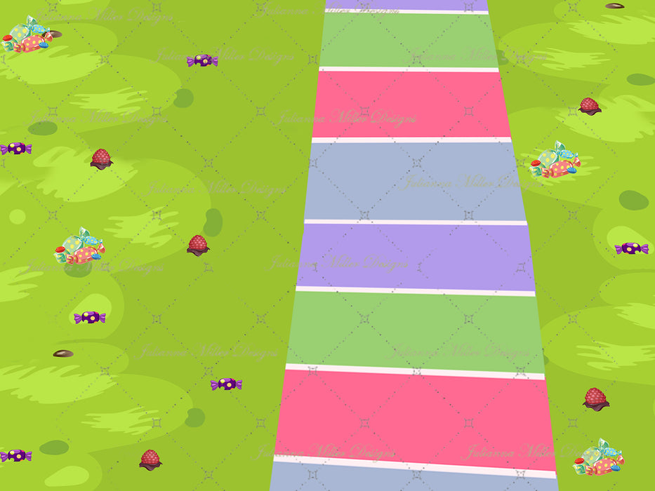 Land of Sweets Floor Fabric Drop