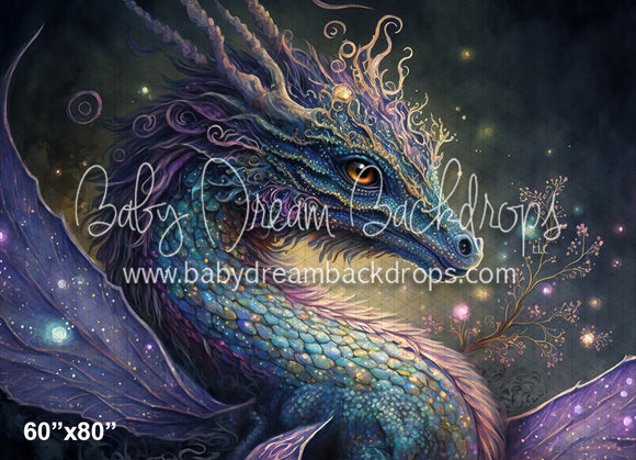 Lavender sparkle dragon (MD)