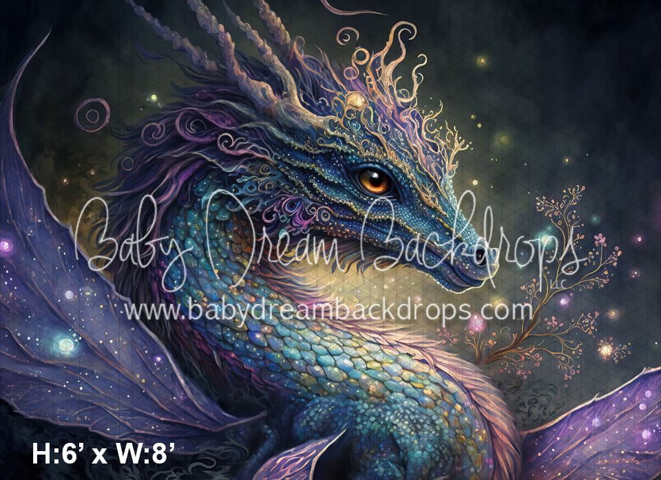 Lavender sparkle dragon (MD)