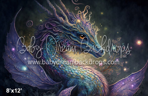 Lavender sparkle dragon (MD)
