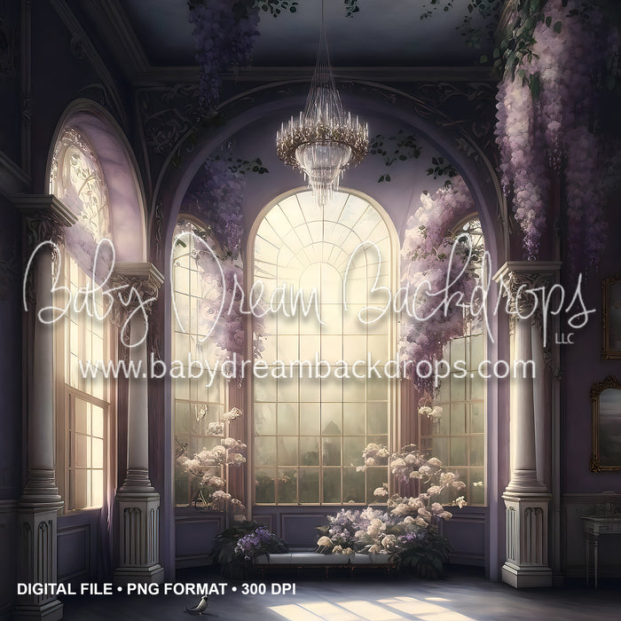 Lavender Castle with Wisteria Digital Download