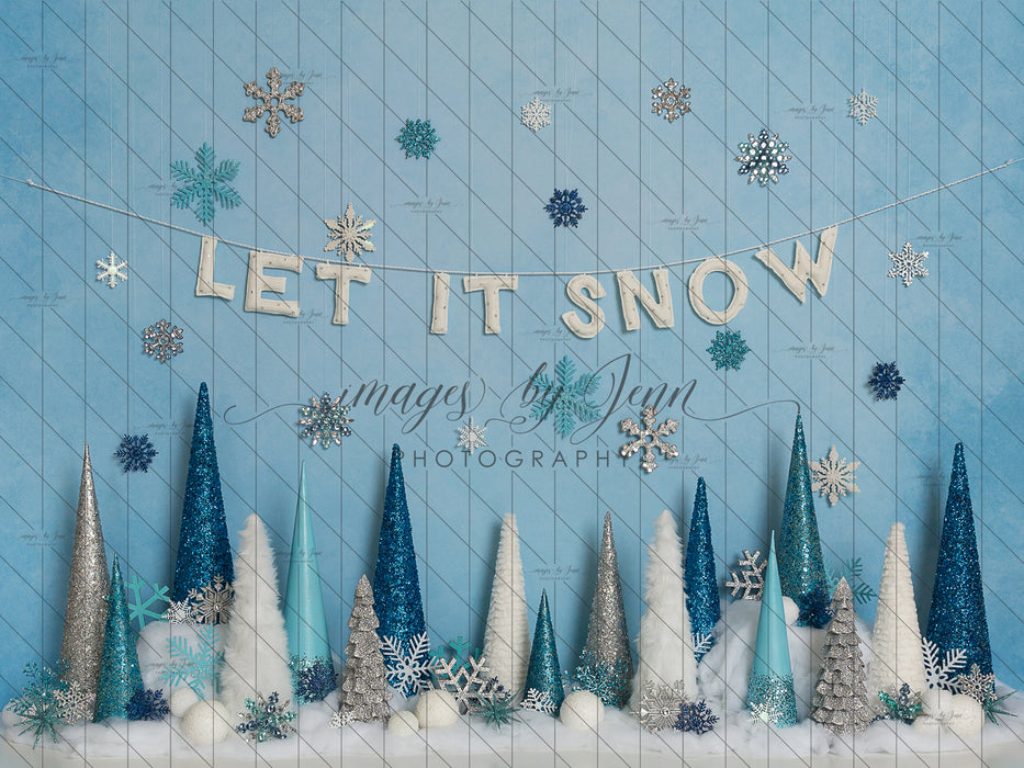 Let It Snow in Blue