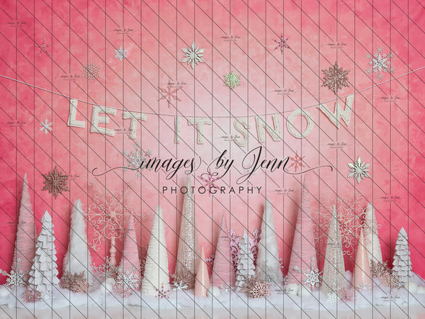 Let It Snow in Bright Pink