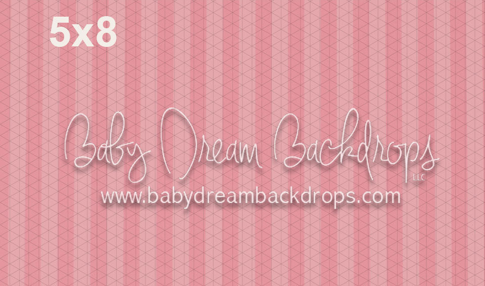 Life Is Sweet in Pink (Stripes) Floor Fabric Drop