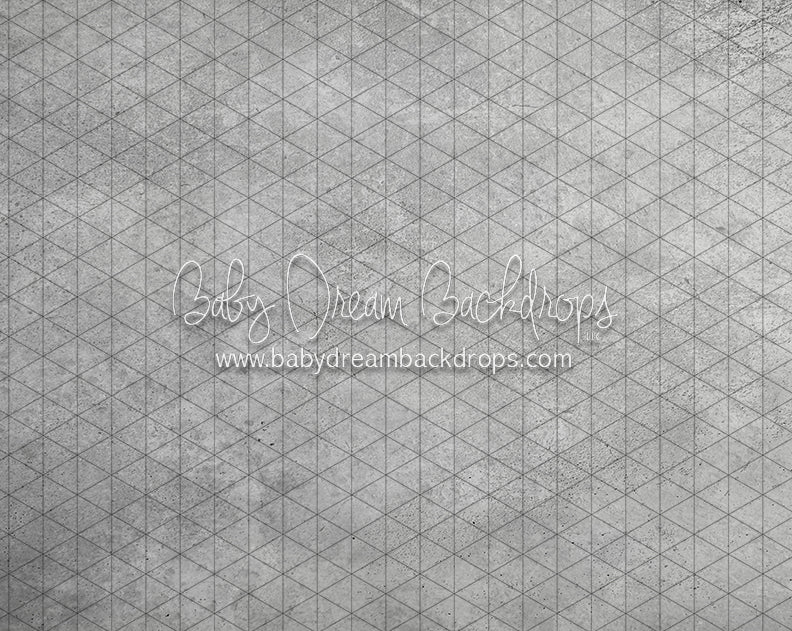 Light Gray Concrete Alley Fabric Floor (CC)