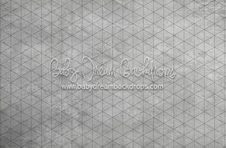 Light Gray Concrete Alley Fabric Floor (CC)