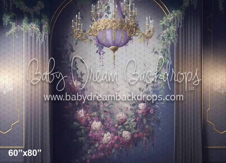 Lilac Chandelier Wall (MD)