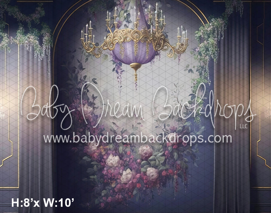 Lilac Chandelier Wall (MD)