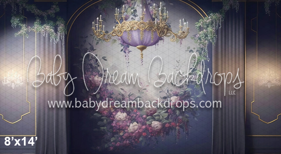 Lilac Chandelier Wall (MD)