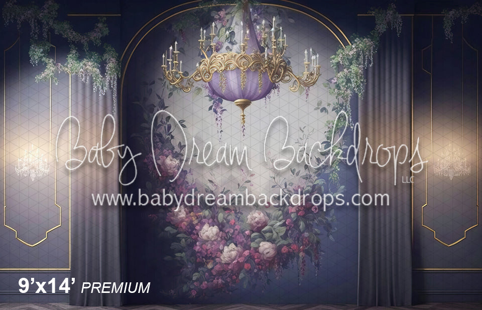 Lilac Chandelier Wall (MD)