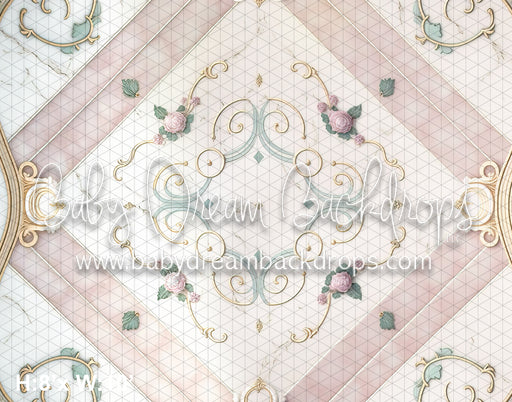 Little Roses Ballroom Floor Fabric Drop (MD)