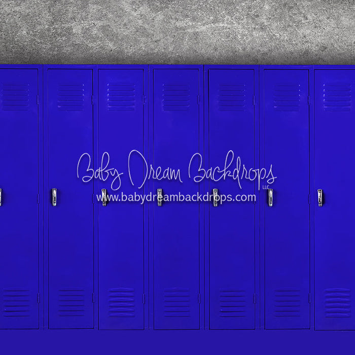 X Drop locker row blue