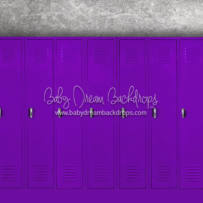X Drop locker row purple