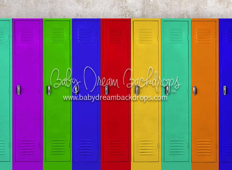 Locker Row Rainbow