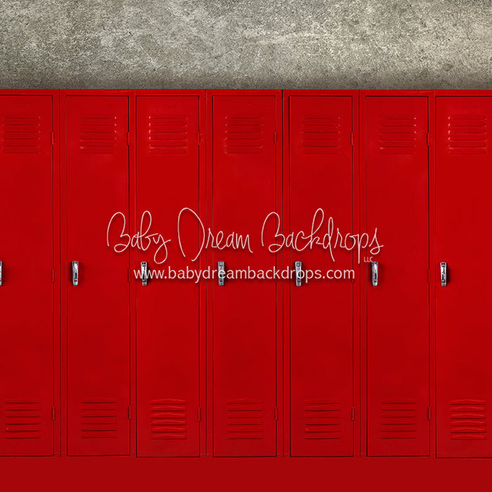 X Drop locker row red