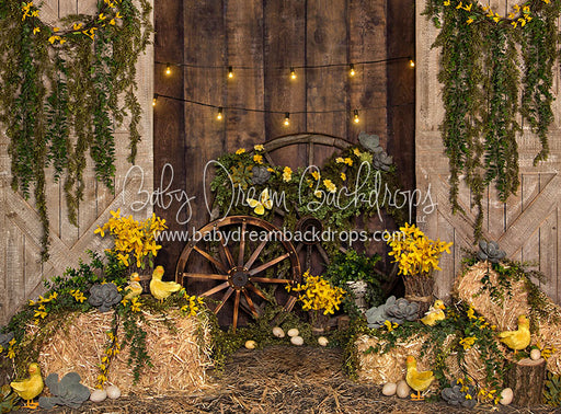 Lucky Ducks in Spring - 60Hx80W - JA Matte Fleece