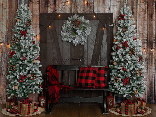 Lumberjack Christmas with Bench