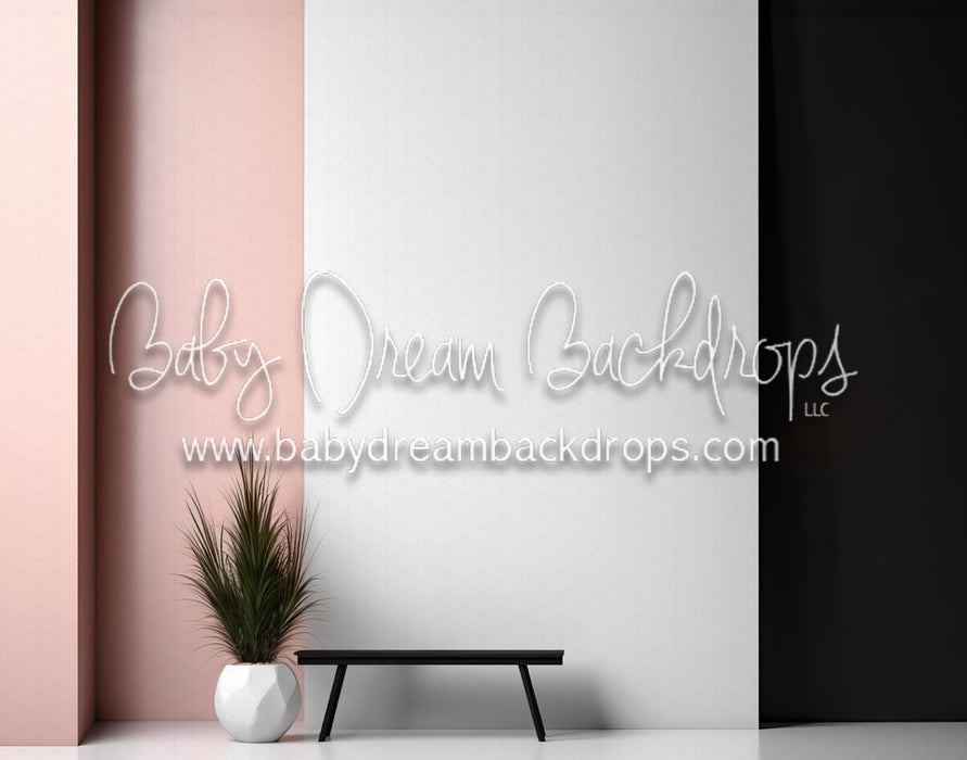 Colorblock Backdrop MOD Colorblock Wall 1 (MD) — Baby Dream Backdrops