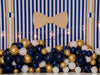 Mr. Wonderful gold and navy balloons 