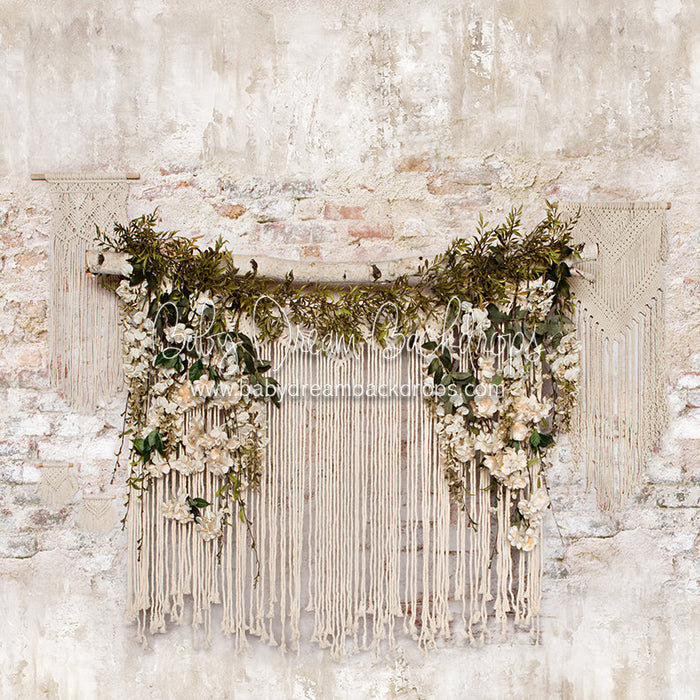 X Drop macrame made simple headboard