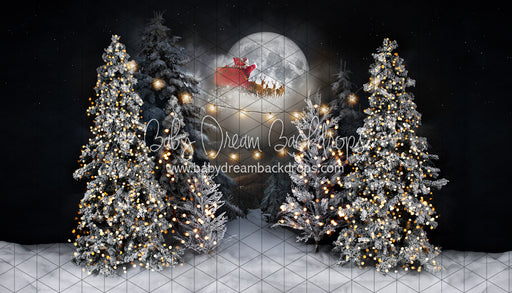 Magic in the Moonlight Santa and String Lights (JA)
