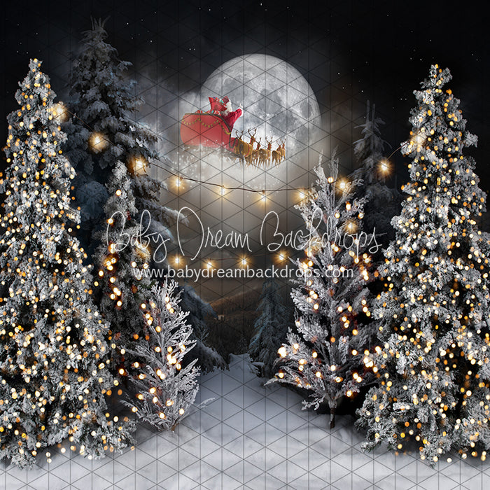 Magic in the Moonlight Santa and String Lights (JA)