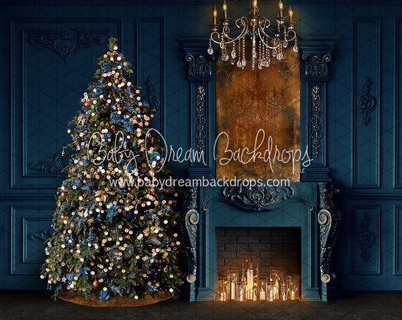 Majestic Blue Christmas (Tree Left) (CC)