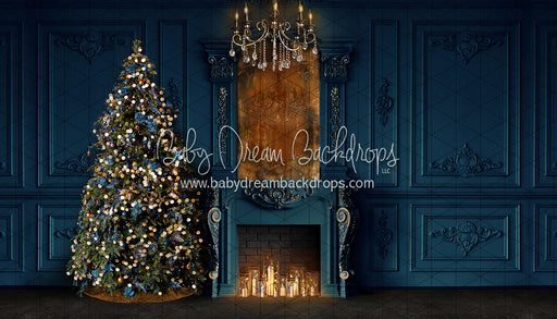 Majestic Blue Christmas (Tree Left) (CC)