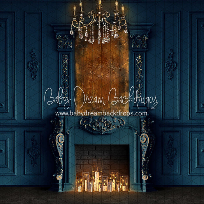 X Drop majestic blue fireplace cc