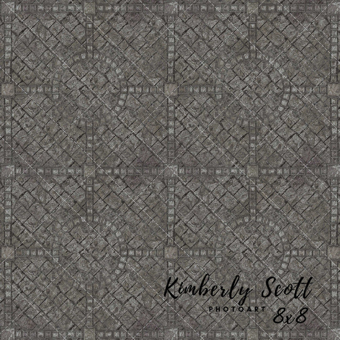 X Drop manor crypt floor fabric drop