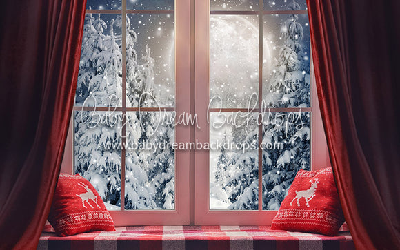 Cozy Window Evening (No Santa) - 5x8 - CC  