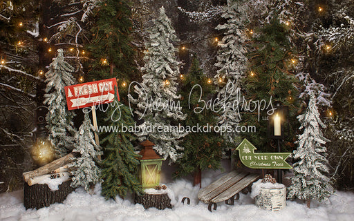 Place in the Pines Tree Farm - 5x8 - JA  (Matte Fleece)