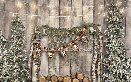 Pops Cabin (Headboard) - 5x8 - JA  (Matte Fleece)