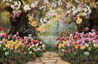 May Flowers Path (JA) — Baby Dream Backdrops