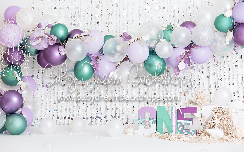 Mermaid One Balloon Party 5x8 DM